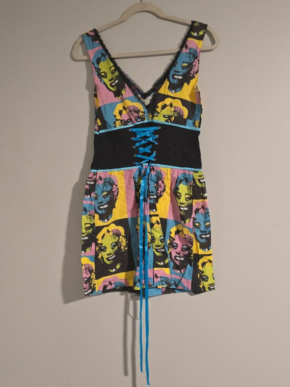 RARE Deadstock Too Fast Marilyn Monroe Pop Art Dress NEW
